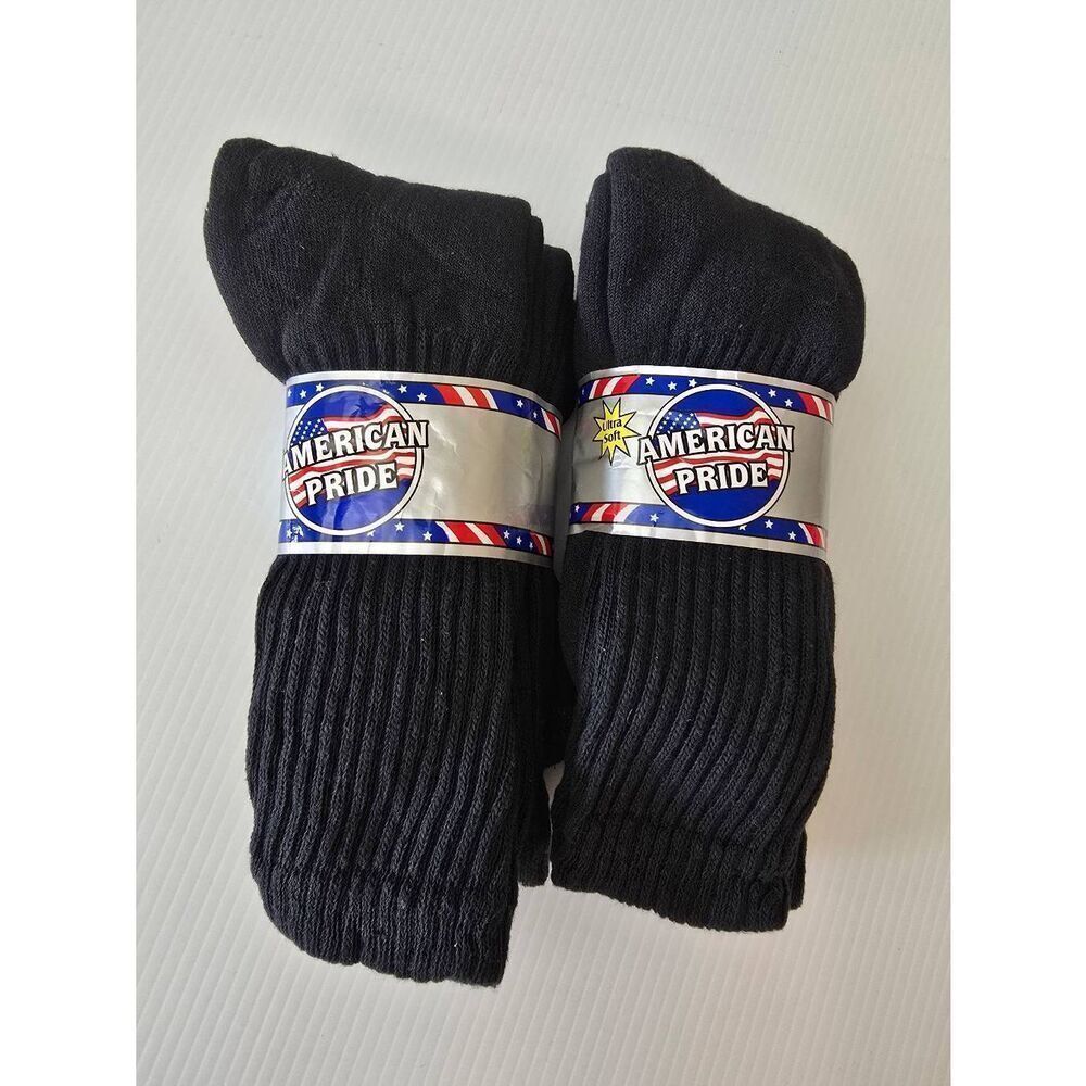 American Pride Tube Socks Sz 10-13